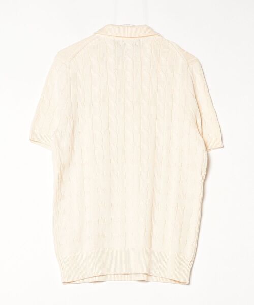 POLO RALPH LAUREN(ポロ ラルフ ローレン)の「ケーブルニット コットン ポロカラー セーター(ニット/セーター・メンズ・ナチュラル・M/S/L/XS)」の7枚目の写真