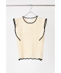 Mewl（ミュール）の「【 Mewl / ミュール 】  パネルニットタンク（ニット/セーター）」