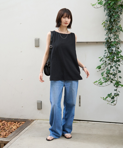upperhights（アッパーハイツ）の「【upper hights/アッパーハイツ】THE NIECE MID-RISE ミッドライズワイドデニム（デニムパンツ・レディース・ブルー・23/24/25/22/21）」の18枚目の写真