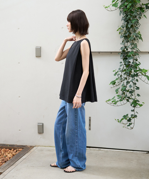 upperhights（アッパーハイツ）の「【upper hights/アッパーハイツ】THE NIECE MID-RISE ミッドライズワイドデニム（デニムパンツ・レディース・ブルー・23/24/25/22/21）」の19枚目の写真