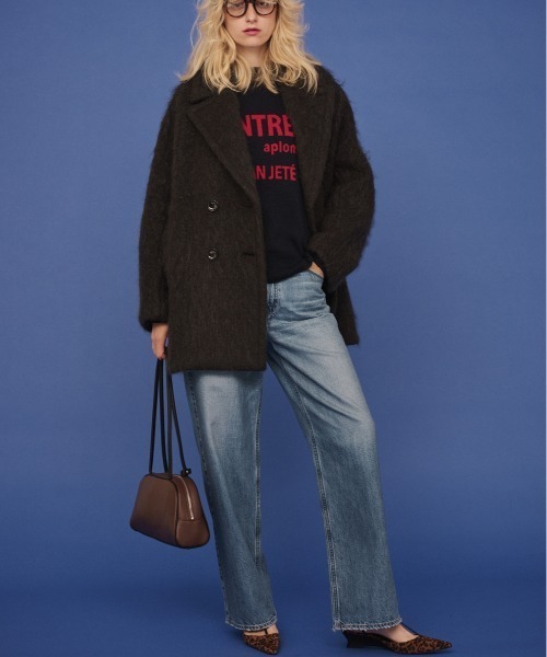 upperhights(アッパーハイツ)の「【upper hights/アッパーハイツ】THE NIECE MID-RISE ミッドライズワイドデニム(デニムパンツ・レディース・ブルー/ホワイト・23/24/25/22/21)」の4枚目の写真