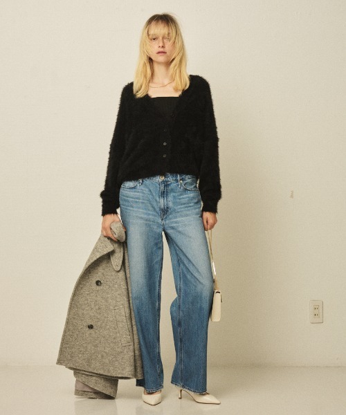 upperhights(アッパーハイツ)の「【upper hights/アッパーハイツ】THE NIECE MID-RISE ミッドライズワイドデニム(デニムパンツ・レディース・ブルー/ホワイト・23/24/25/22/21)」の12枚目の写真