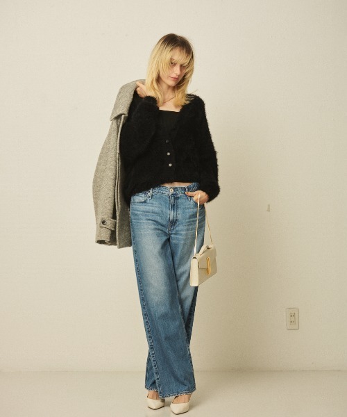 upperhights(アッパーハイツ)の「【upper hights/アッパーハイツ】THE NIECE MID-RISE ミッドライズワイドデニム(デニムパンツ・レディース・ブルー/ホワイト・23/24/25/22/21)」の13枚目の写真