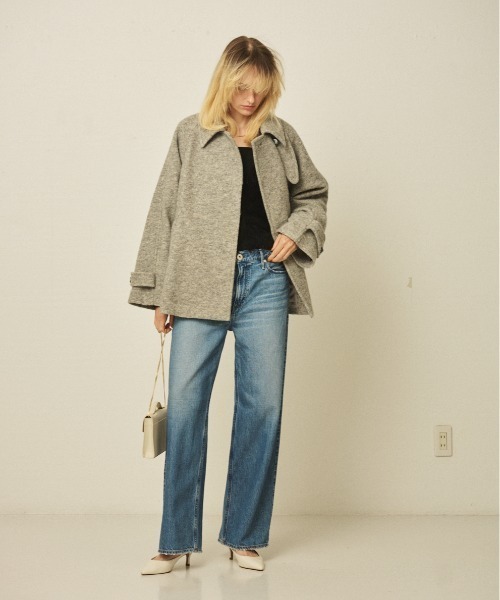 upperhights(アッパーハイツ)の「【upper hights/アッパーハイツ】THE NIECE MID-RISE ミッドライズワイドデニム(デニムパンツ・レディース・ブルー/ホワイト・23/24/25/22/21)」の16枚目の写真