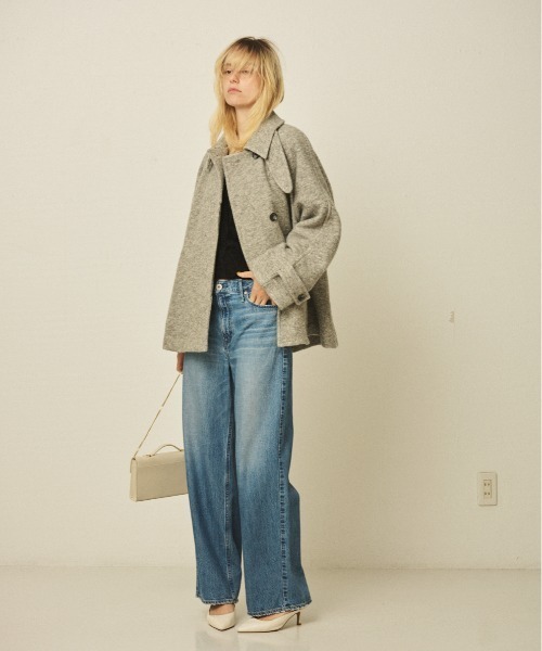 upperhights(アッパーハイツ)の「【upper hights/アッパーハイツ】THE NIECE MID-RISE ミッドライズワイドデニム(デニムパンツ・レディース・ブルー/ホワイト・23/24/25/22/21)」の17枚目の写真