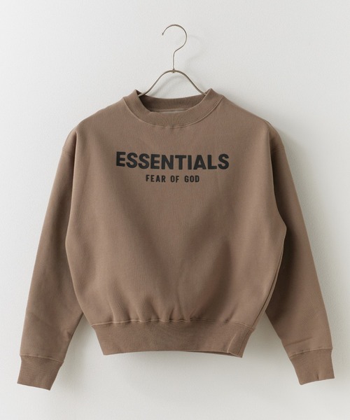 FOG ESSENTIALS(エフオージーエッセンシャルズ)の「FOG ESSENTIALS/エッセンシャルズ 21SSKIDS FRT CRW SWT スウェット(スウェット・キッズ・ベージュ/ダークベージュ/オートミール/モスグリーン/ブラック/クリーム・XS/S/M)」の1枚目の写真