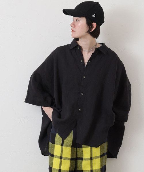 Plantation リネンキャンバス シャツ　プランテーション　zucca Plantation リネンキャンバス シャツ プランテーション zucca