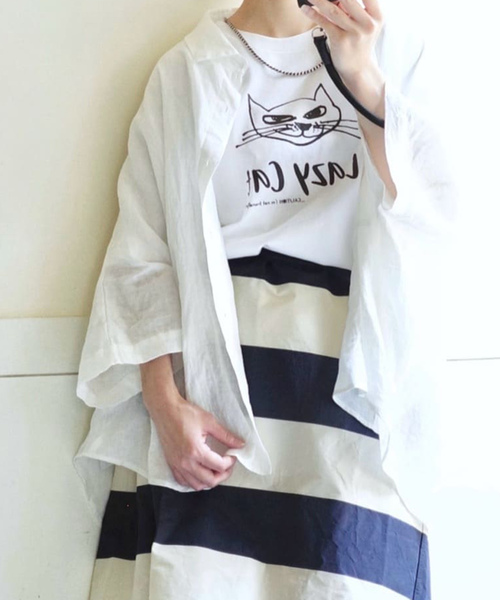 journal standard luxe｜リネンキャンバス バルーンシャツ