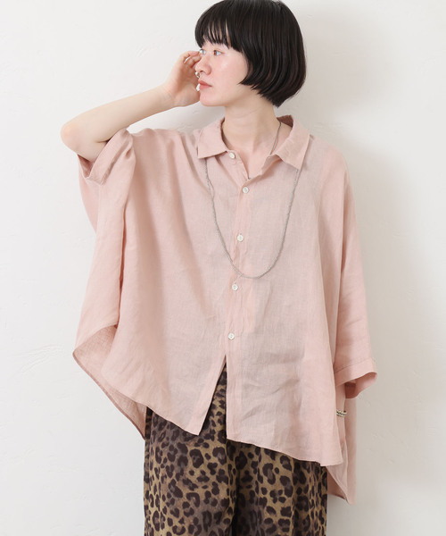 journal standard luxe｜リネンキャンバス バルーンシャツ