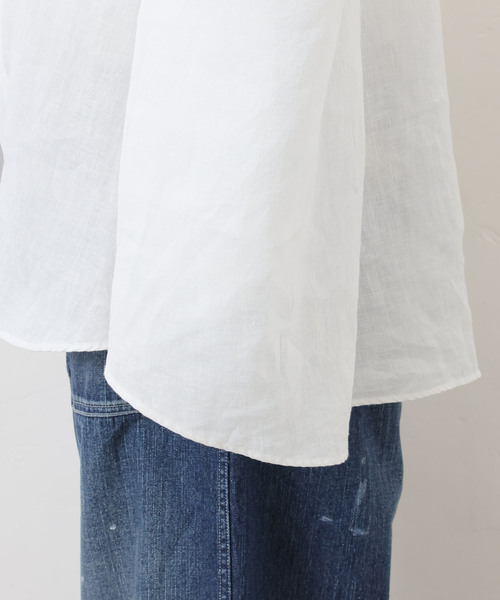 JOURNAL STANDARD LUXE（ジャーナルスタンダード　ラックス）の「リネンキャンバス バルーンシャツ（シャツ/ブラウス・レディース・ブラック/ピンク/ブラウン/ホワイト・FREE）」の22枚目の写真
