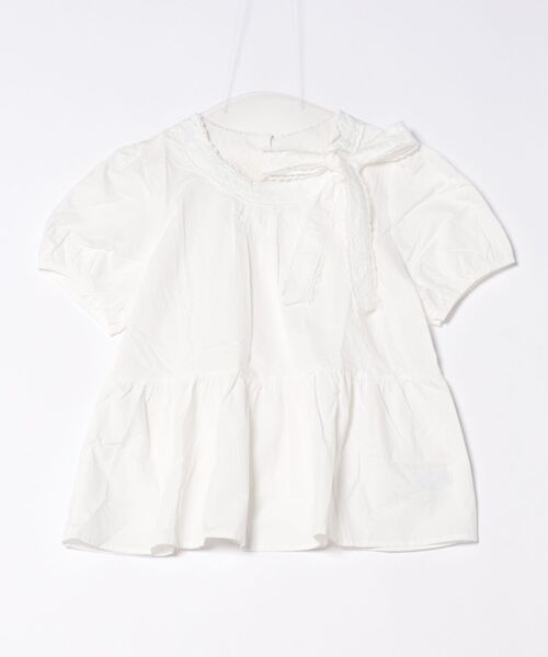 frunco(フランコ)の「【ZOZO限定】サイドリボンブラウス(シャツ/ブラウス・レディース・ホワイト/ブルー・MEDIUM)」の14枚目の写真