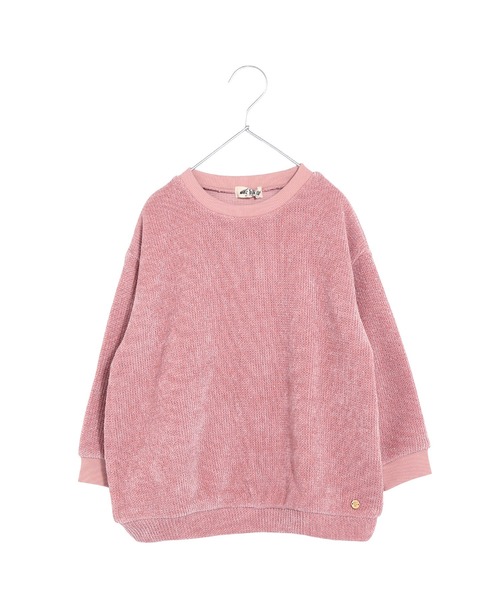 MAKE YOUR DAY（メイクユアデイ）の「ラメニット風プルオーバー■80～140cm（スウェット・キッズ・グレー/ピンク/ブラウン・130/120/110/100/90/140/80）」の3枚目の写真