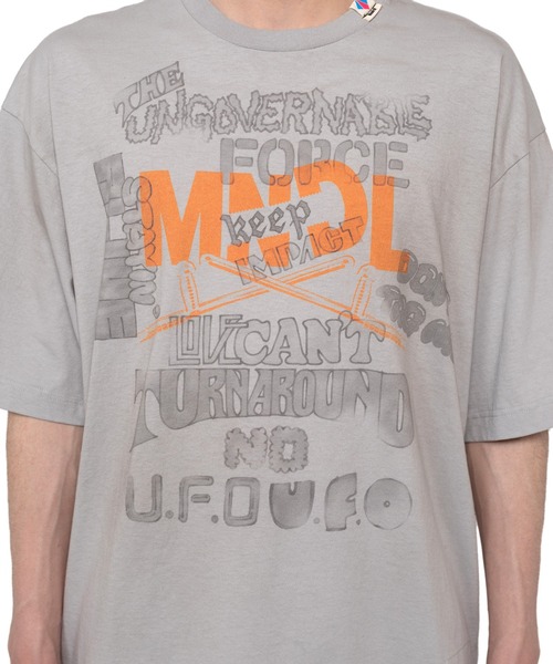 Mendrill(メンドリル)の「Mendrill X GS. Distressed T-shirt(Tシャツ/カットソー・メンズ・ネイビー/グレー/ブラック・44/48/50/#22)」の16枚目の写真