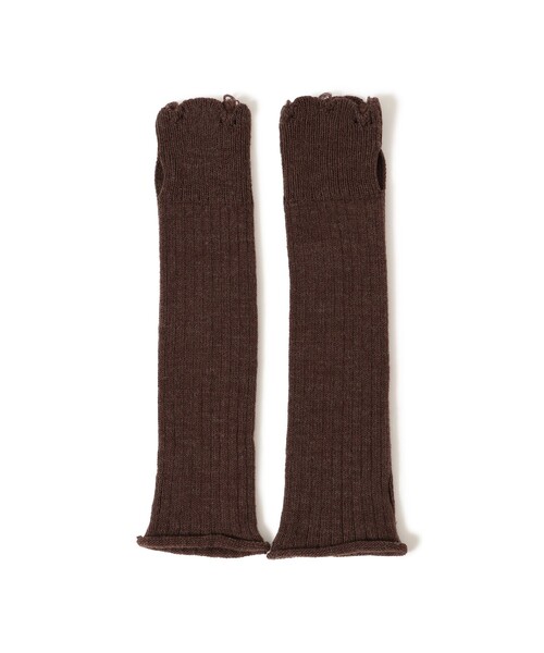 maturely（マチュアリー）の「【2/5再値下げ】maturely / ダメージ アームウォーマー（アームカバー・レディース・ベージュ/ブラウン/グレー・ONE SIZE）」の9枚目の写真