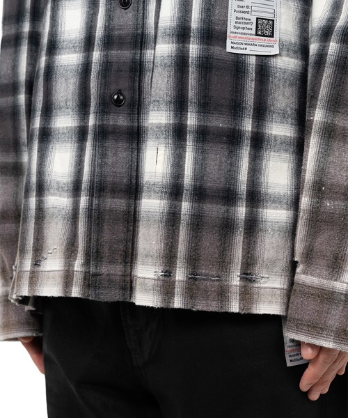 Maison MIHARA YASUHIRO(メゾンミハラヤスヒロ)の「Vintage Like Check Shirt(シャツ/ブラウス・メンズ・ブラック/レッド・46/44/48)」の9枚目の写真
