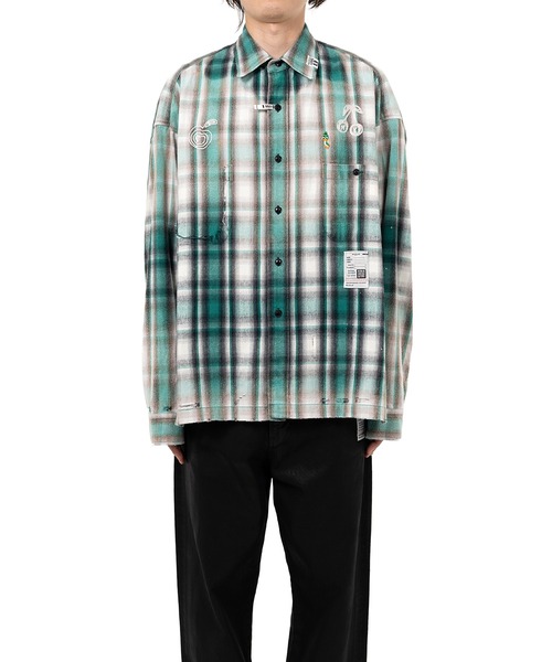 Maison MIHARA YASUHIRO(メゾンミハラヤスヒロ)の「Vintage Like Check Shirt(シャツ/ブラウス・メンズ・ブラック/レッド・46/44/48)」の12枚目の写真