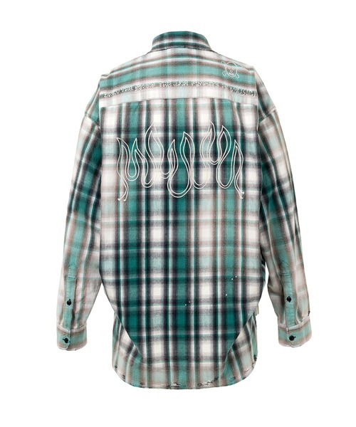 Maison MIHARA YASUHIRO(メゾンミハラヤスヒロ)の「Vintage Like Check Shirt(シャツ/ブラウス・メンズ・ブラック/レッド・46/44/48)」の11枚目の写真
