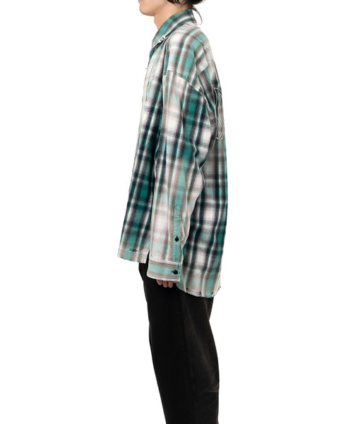 Maison MIHARA YASUHIRO(メゾンミハラヤスヒロ)の「Vintage Like Check Shirt(シャツ/ブラウス・メンズ・ブラック/レッド・46/44/48)」の13枚目の写真