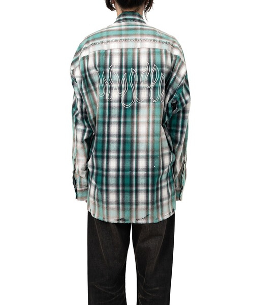 Maison MIHARA YASUHIRO(メゾンミハラヤスヒロ)の「Vintage Like Check Shirt(シャツ/ブラウス・メンズ・ブラック/レッド・46/44/48)」の14枚目の写真