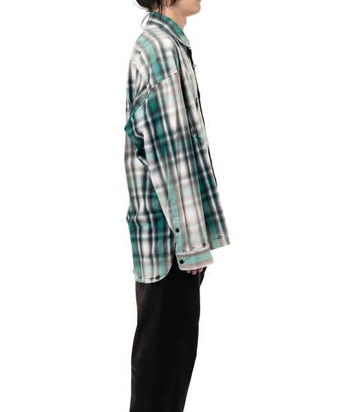 Maison MIHARA YASUHIRO(メゾンミハラヤスヒロ)の「Vintage Like Check Shirt(シャツ/ブラウス・メンズ・ブラック/レッド・46/44/48)」の15枚目の写真