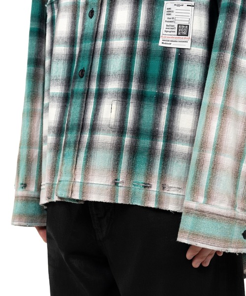 Maison MIHARA YASUHIRO(メゾンミハラヤスヒロ)の「Vintage Like Check Shirt(シャツ/ブラウス・メンズ・ブラック/レッド・46/44/48)」の17枚目の写真