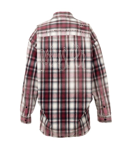 Maison MIHARA YASUHIRO(メゾンミハラヤスヒロ)の「Vintage Like Check Shirt(シャツ/ブラウス・メンズ・ブラック/レッド・46/44/48)」の19枚目の写真