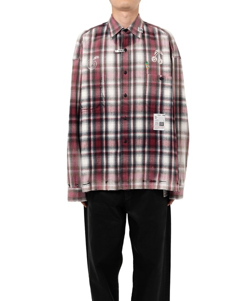 Maison MIHARA YASUHIRO(メゾンミハラヤスヒロ)の「Vintage Like Check Shirt(シャツ/ブラウス・メンズ・ブラック/レッド・46/44/48)」の20枚目の写真