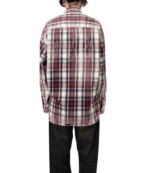 Maison MIHARA YASUHIRO(メゾンミハラヤスヒロ)の「Vintage Like Check Shirt(シャツ/ブラウス・メンズ・ブラック/レッド・46/44/48)」の22枚目の写真