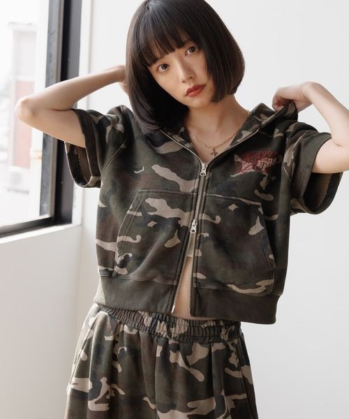 UNISEX/セットアップ対応》ロゴジップフーディ（パーカー