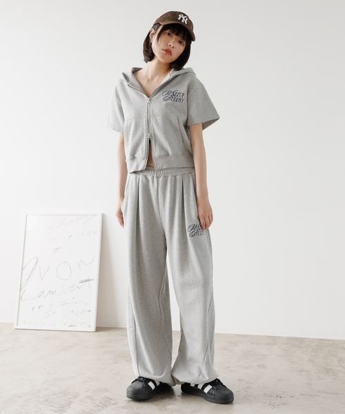 PBLIM（ページボーイリム）の「《UNISEX/セットアップ対応》ロゴジップフーディ（パーカー・レディース・チャコールグレー/カモフラージュ/杢グレー・SMALL/MEDIUM）」の5枚目の写真