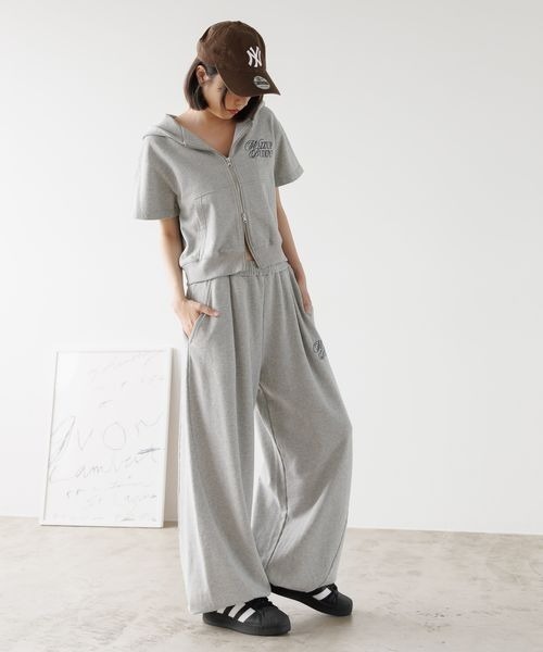 PBLIM（ページボーイリム）の「《UNISEX/セットアップ対応》ロゴジップフーディ（パーカー・レディース・チャコールグレー/カモフラージュ/杢グレー・SMALL/MEDIUM）」の4枚目の写真