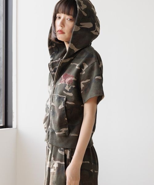 PBLIM（ページボーイリム）の「《UNISEX/セットアップ対応》ロゴジップフーディ（パーカー・レディース・チャコールグレー/カモフラージュ/杢グレー・SMALL/MEDIUM）」の21枚目の写真