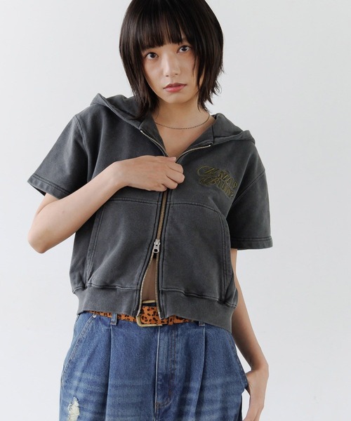 ★ページ セール】《UNISEX/セットアップ対応》ロゴジップフーディ