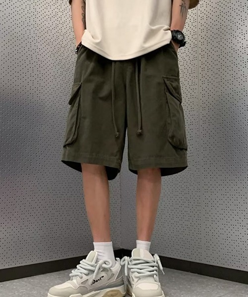 almo(アルモ)の「カーゴ風ハーフパンツ/ショートパンツ(NEZ)(その他パンツ・レディース・ネイビー/グリーン・FREE)」の5枚目の写真