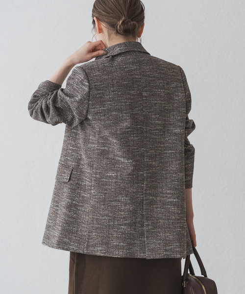 ライトツィードピークドラペルジャケット ライトツイードピークドラペルジャケット（テーラードジャケット