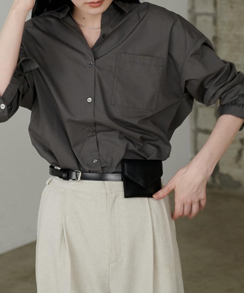 LARUTA(ラルータ)の「【LARUTA】レターミニBAG付きベルト(ベルト・レディース・ブラック/キャメル・FREE)」の1枚目の写真