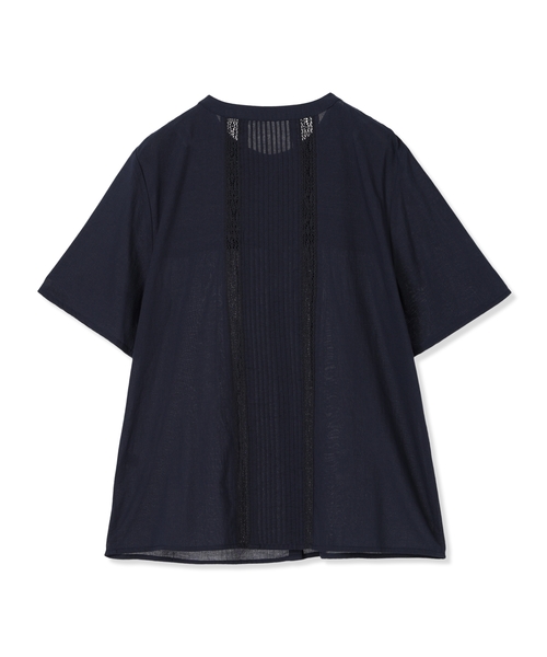 DECOY SINCE 1981（デコイシンスイチキュウハチイチ）の「インド綿レースブラウス（シャツ/ブラウス・レディース・ネイビー/ホワイト・9号/11号/13号/17号/15号）」の14枚目の写真