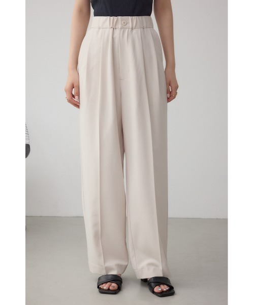 AZUL by moussy(アズールバイマウジー)の「C/T 2タックイージースラックス(スラックス・レディース・ブラック/アイボリー/グレー・SMALL/MEDIUM)」の7枚目の写真