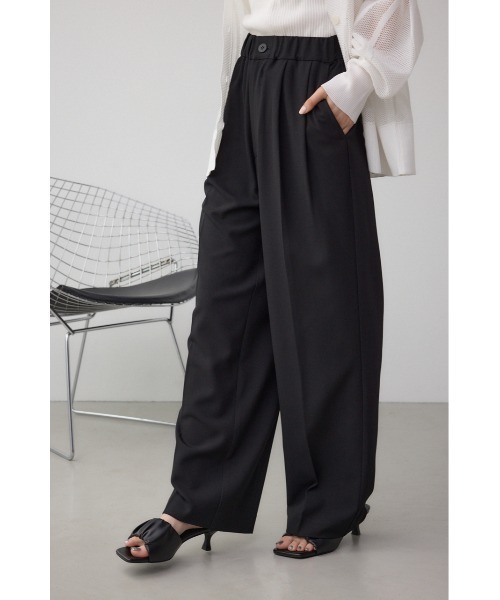 AZUL by moussy(アズールバイマウジー)の「C/T 2タックイージースラックス(スラックス・レディース・ブラック/アイボリー/グレー・SMALL/MEDIUM)」の14枚目の写真