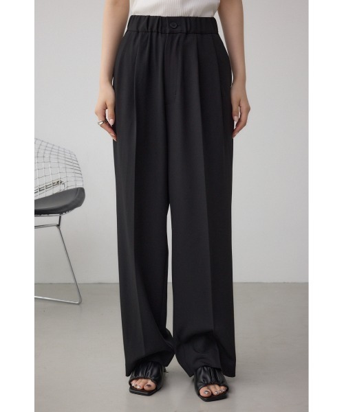 AZUL by moussy(アズールバイマウジー)の「C/T 2タックイージースラックス(スラックス・レディース・ブラック/アイボリー/グレー・SMALL/MEDIUM)」の17枚目の写真