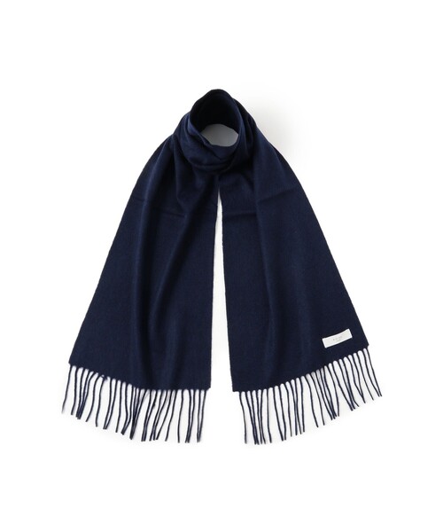 B:MING by BEAMS（ビーミングバイビームス）の「ウール ソリッド マフラー（ユニセックス）（マフラー・メンズ・レッド/ネイビー/ベージュ/ブラック・ONE SIZE）」の3枚目の写真