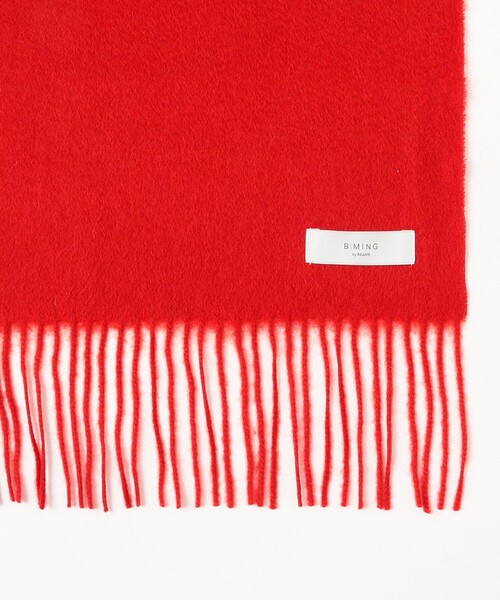 B:MING by BEAMS（ビーミングバイビームス）の「ウール ソリッド マフラー（ユニセックス）（マフラー・メンズ・レッド/ネイビー/ベージュ/ブラック・ONE SIZE）」の13枚目の写真