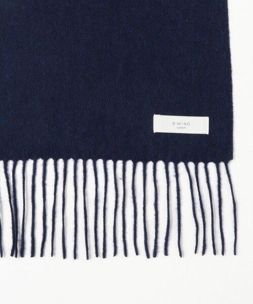 B:MING by BEAMS（ビーミングバイビームス）の「ウール ソリッド マフラー（ユニセックス）（マフラー・メンズ・レッド/ネイビー/ベージュ/ブラック・ONE SIZE）」の15枚目の写真
