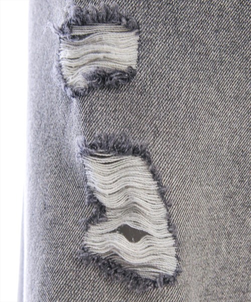 clear（クリア）の「ダメージワイドデニムパンツ[着回し力抜群 大人 カジュアル]≪SS新作≫（デニムパンツ・レディース・ブラック/ブルー・F）」の8枚目の写真