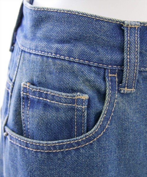 clear（クリア）の「ダメージワイドデニムパンツ[着回し力抜群 大人 カジュアル]≪SS新作≫（デニムパンツ・レディース・ブラック/ブルー・F）」の9枚目の写真