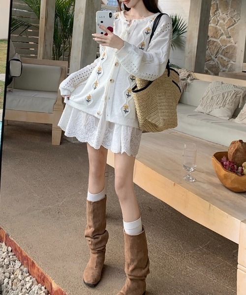 ミニ丈ゆったりシンプルワンピース！春夏のお出かけデートに最適！ 楽天市場】【取寄】ワンピース レディース 長袖 フェイク