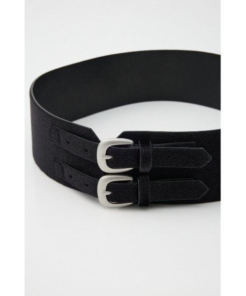 LAGUA GEM（ラグアジェム）の「COAT FLOW ベルト（ベルト・レディース・ブラック/ベージュ・FREE）」の6枚目の写真