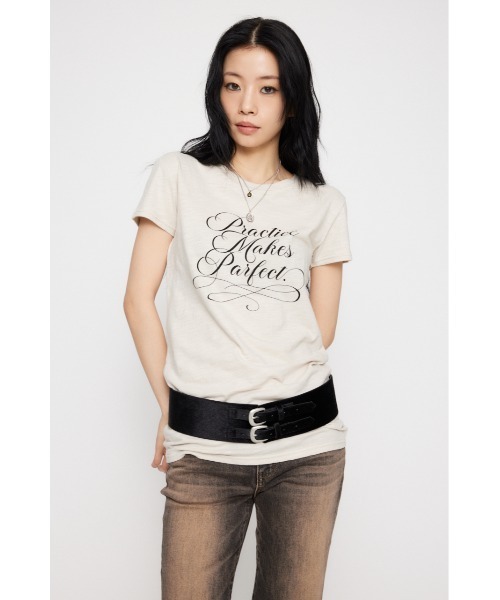 LAGUA GEM（ラグアジェム）の「COAT FLOW ベルト（ベルト・レディース・ブラック/ベージュ・FREE）」の7枚目の写真