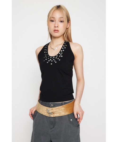 LAGUA GEM（ラグアジェム）の「COAT FLOW ベルト（ベルト・レディース・ブラック/ベージュ・FREE）」の14枚目の写真