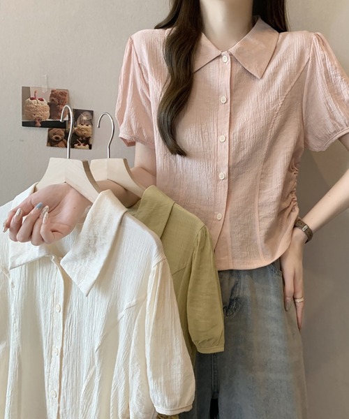 ohga 半袖ブラウス 2025年購入 美品 オーガ OHGA 裾フリル半袖ブラウス FRILL BLOUSE 近年